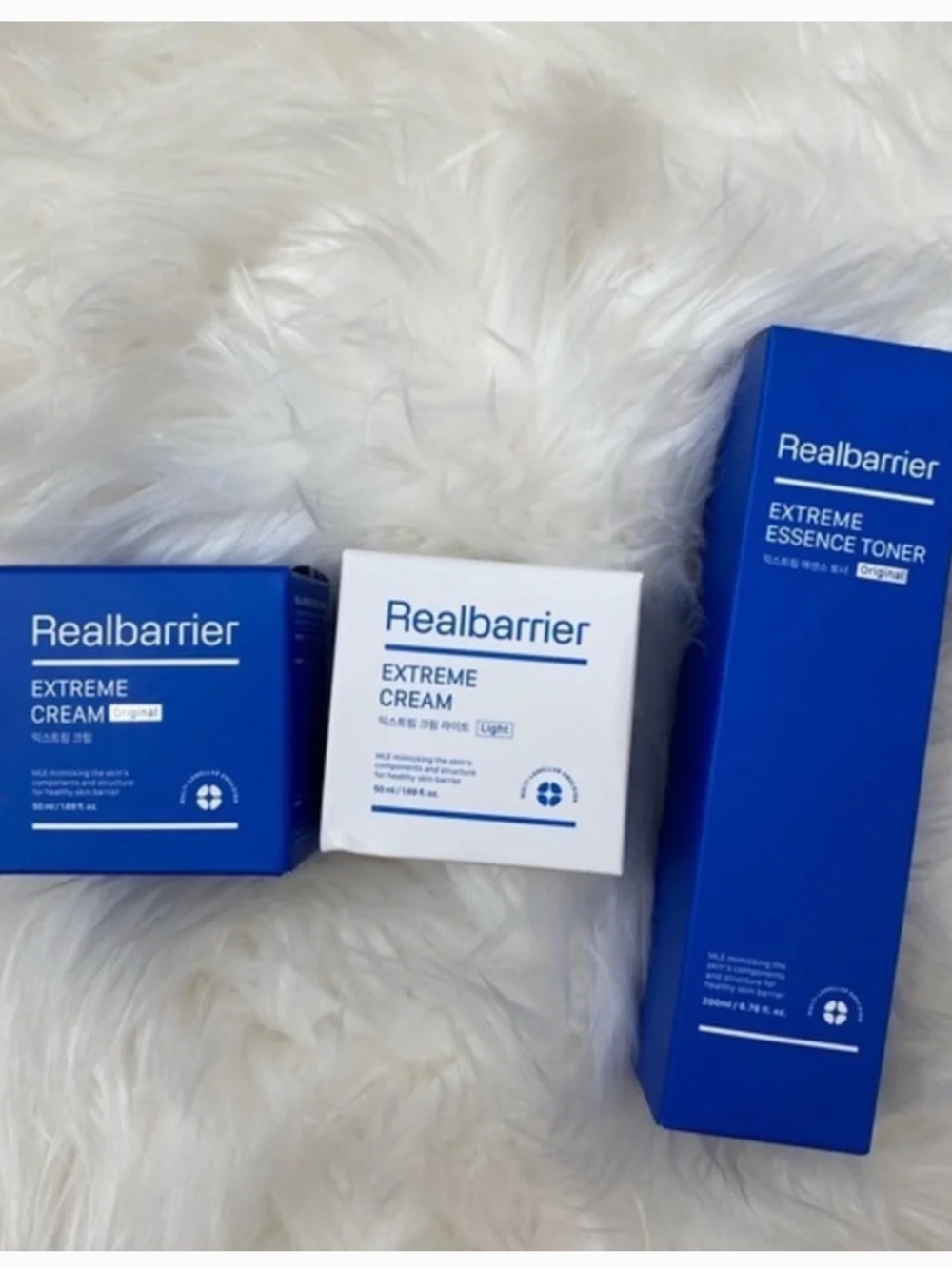 Real Barrier Extreme Cream (light & original version) & essence toner NWB